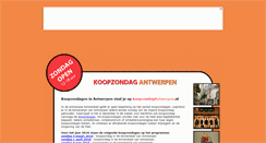 Desktop Screenshot of koopzondagantwerpen.nl